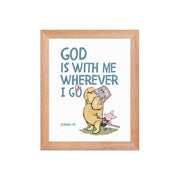 Joshua 1:9 – Winnie the Pooh Bear Inspired Scripture Print
