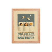 Psalm 4:8 Nursery Wall Art    Unframed Matte Paper / 8″×10″-Unframed Matte Paper / 11″×14″-Unframed Matte Paper / 12″×16″-Unframed Matte Paper / 12″×18″-Unframed Matte Paper / 16″×20″ 