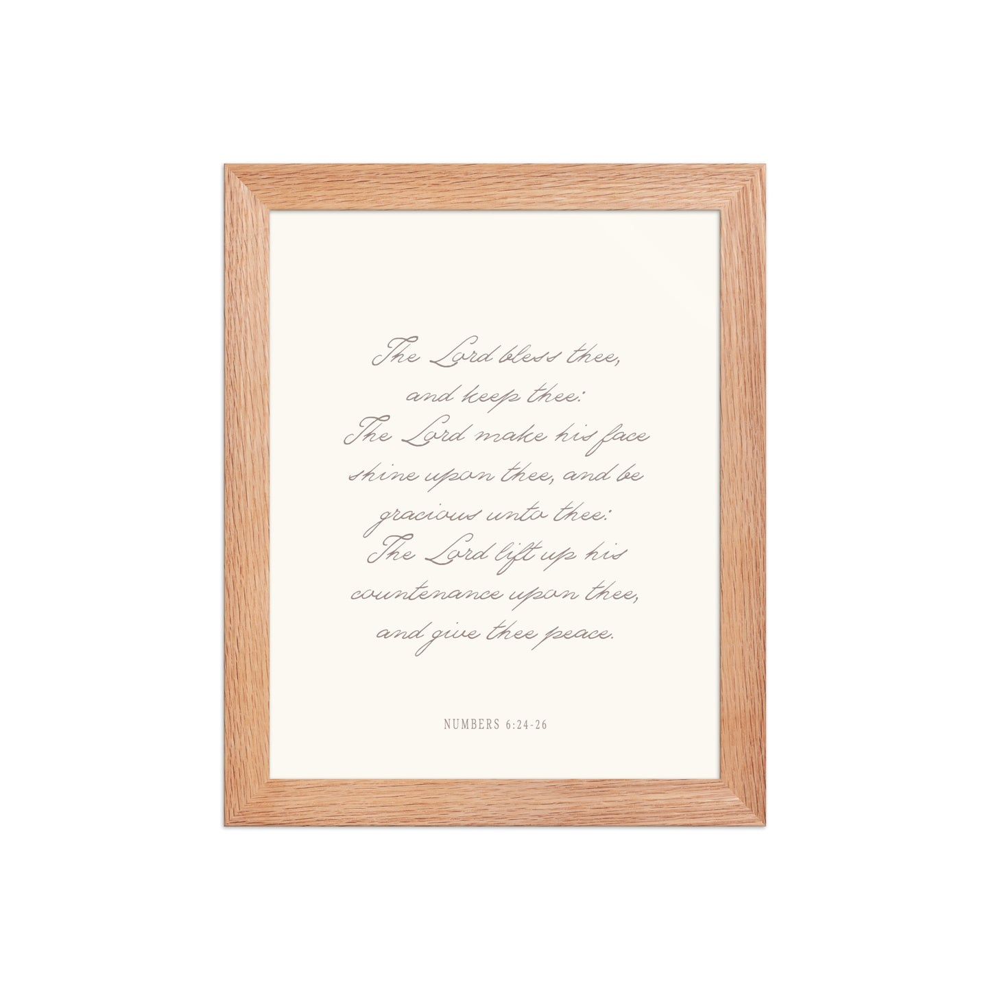 "The Lord Bless You" Numbers 6:24-26 Art | Available in 3 Colors