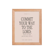 Commit Your Way: Psalm 37:5 Premium Matte Bible Verse Art