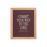 Commit Your Way: Psalm 37:5 Premium Matte Bible Verse Art