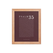 Psalm 35 Full Chapter Wall Art | Complete Scripture Print