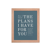Jeremiah 29:11 Warm Blues Cadet Blue 8x10