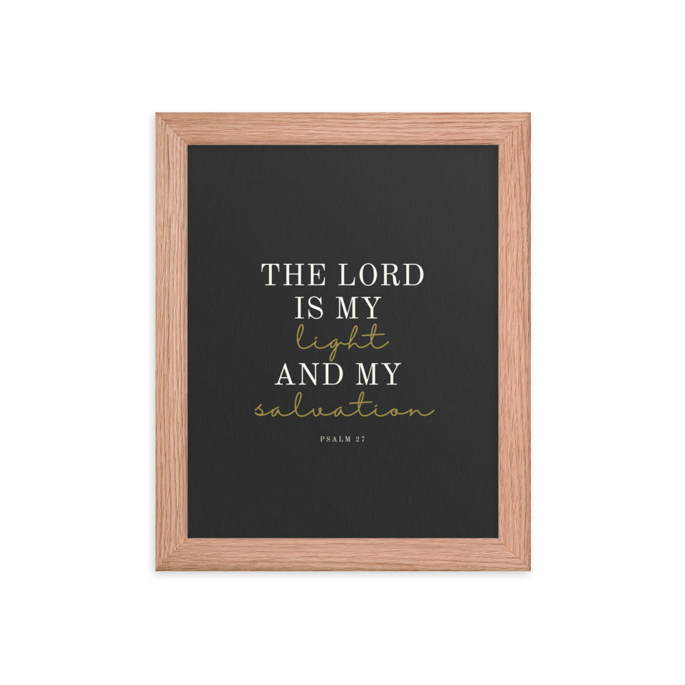 Psalm 27 Quote On Light Or Dark Background  