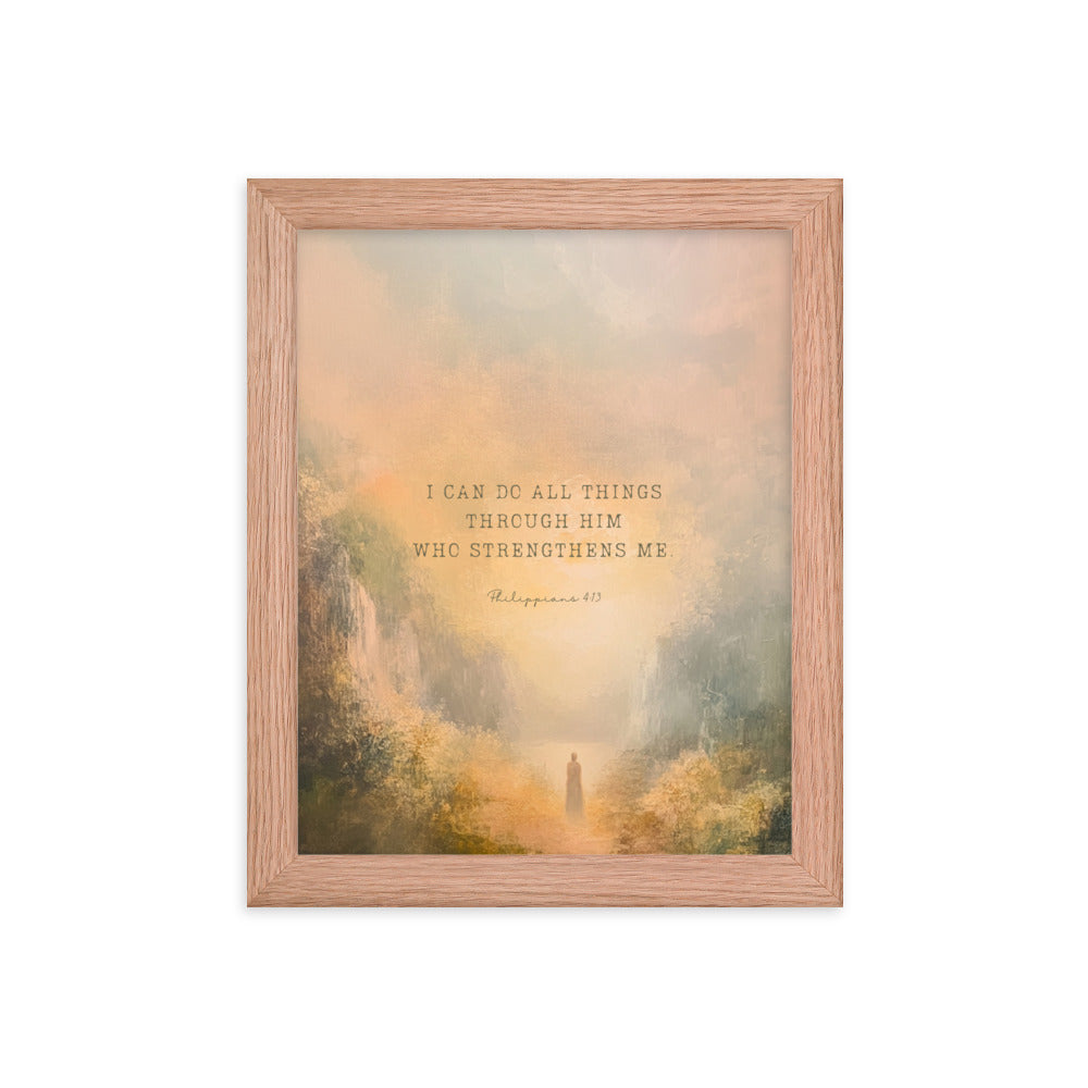 Philippians 4:13 - Oil Painting Print  