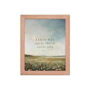 John 14:6 Meadow Scenery With Light Or Dark Text  