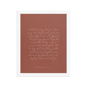 “Abound in Love” – Philippians 1:9–11 KJV Scripture Wall Art