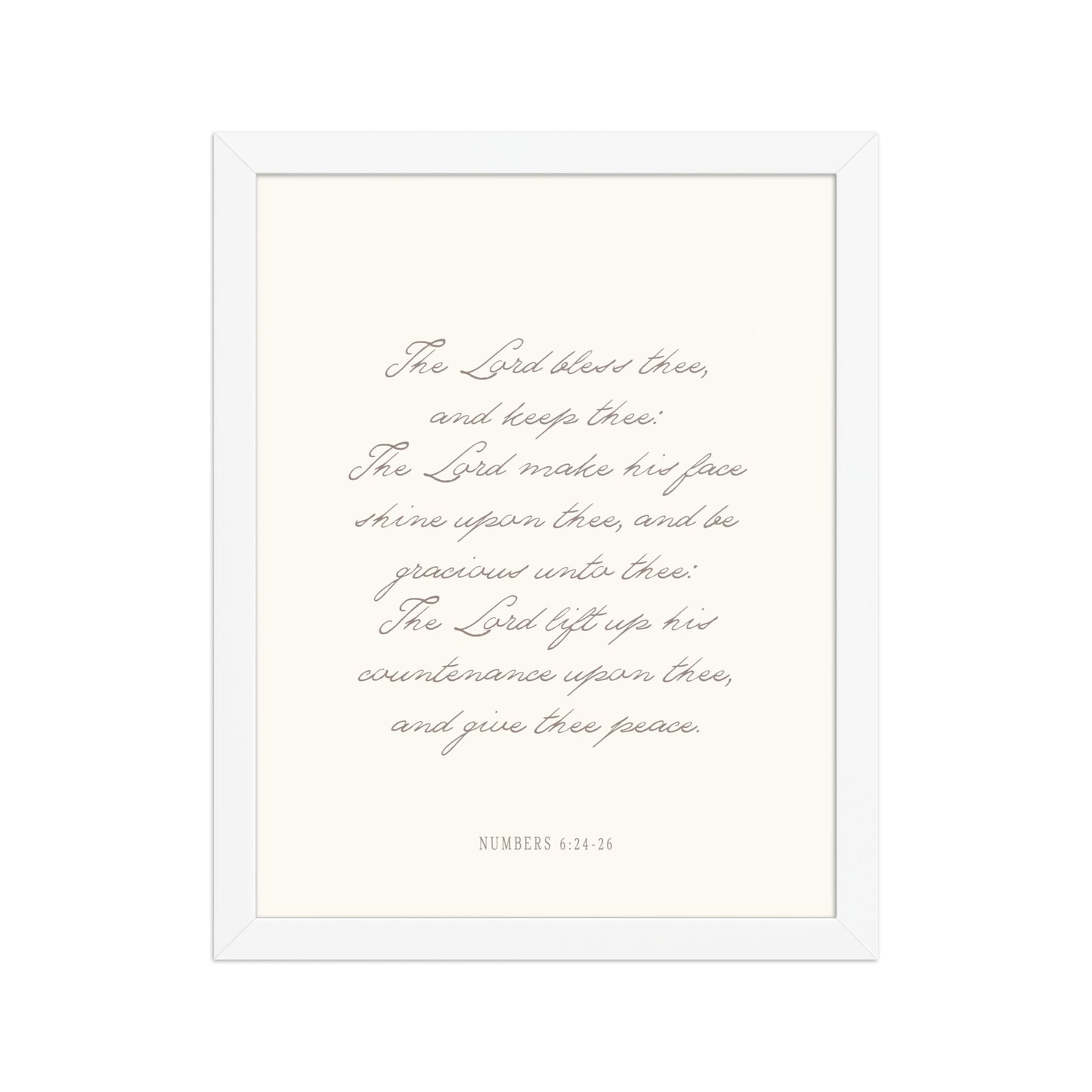 "The Lord Bless You" Numbers 6:24-26 Art | Available in 3 Colors