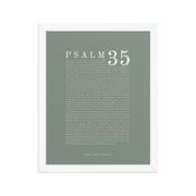 Psalm 35 Full Chapter Wall Art | Complete Scripture Print
