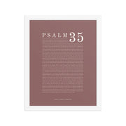 Psalm 35 Full Chapter Wall Art | Complete Scripture Print
