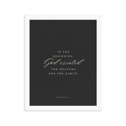 Genesis 1:1 Black Or White  