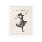 Psalm 16:11 Dancer Art On Beige Background  