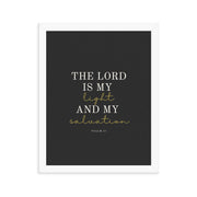 Psalm 27 Quote On Light Or Dark Background  