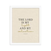 Psalm 27 Quote On light Background 11x14
