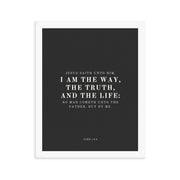 John 14:6 Black 11x14