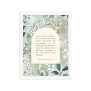 Philippians 3:10-11 –  Vintage Flower Arche  