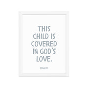 Psalm 91 Verse - A Soft Nursery Wall Art Print