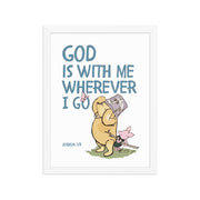 Joshua 1:9 – Winnie the Pooh Bear Inspired Scripture Print