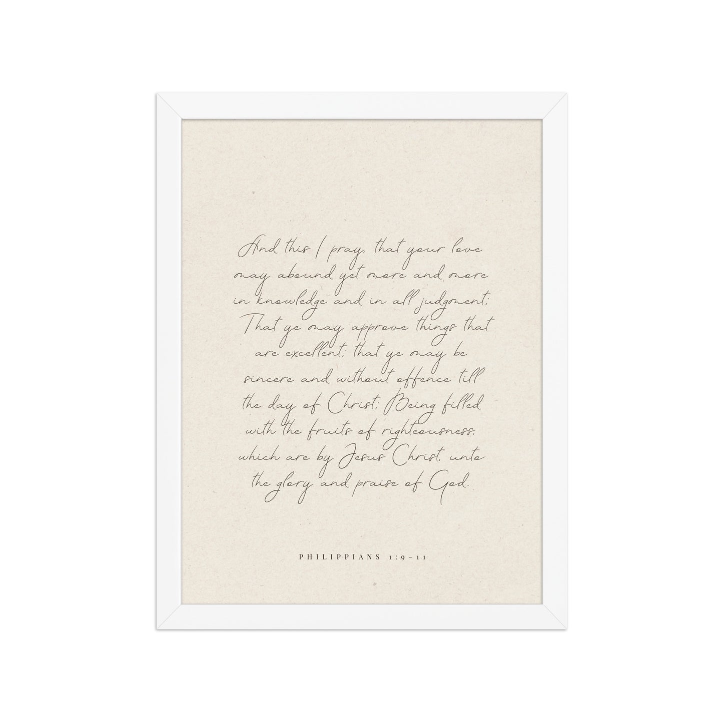 “Abound in Love” – Philippians 1:9–11 KJV Scripture Wall Art    Unframed Matte Paper / 8″×10″ / Eggshell-Unframed Matte Paper / 8″×10″ / Blue Green-Unframed Matte Paper / 8″×10″ / Red Clay-Unframed Matte Paper / 11″×14″ / Eggshell-Unframed Matte Paper / 11″×14″ / Blue Green-Unframed Matte Paper / 11″×14″ / Red Clay-Unframed Matte Paper / 12″×16″ / Eggshell-Unframed Matte Paper / 12″×16″ / Blue Green-Unframed Matte Paper / 12″×16″ / Red Clay-Unframed Matte Paper / 12″×18″ / Eggshell 