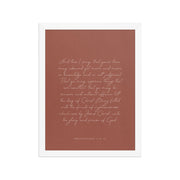 “Abound in Love” – Philippians 1:9–11 KJV Scripture Wall Art