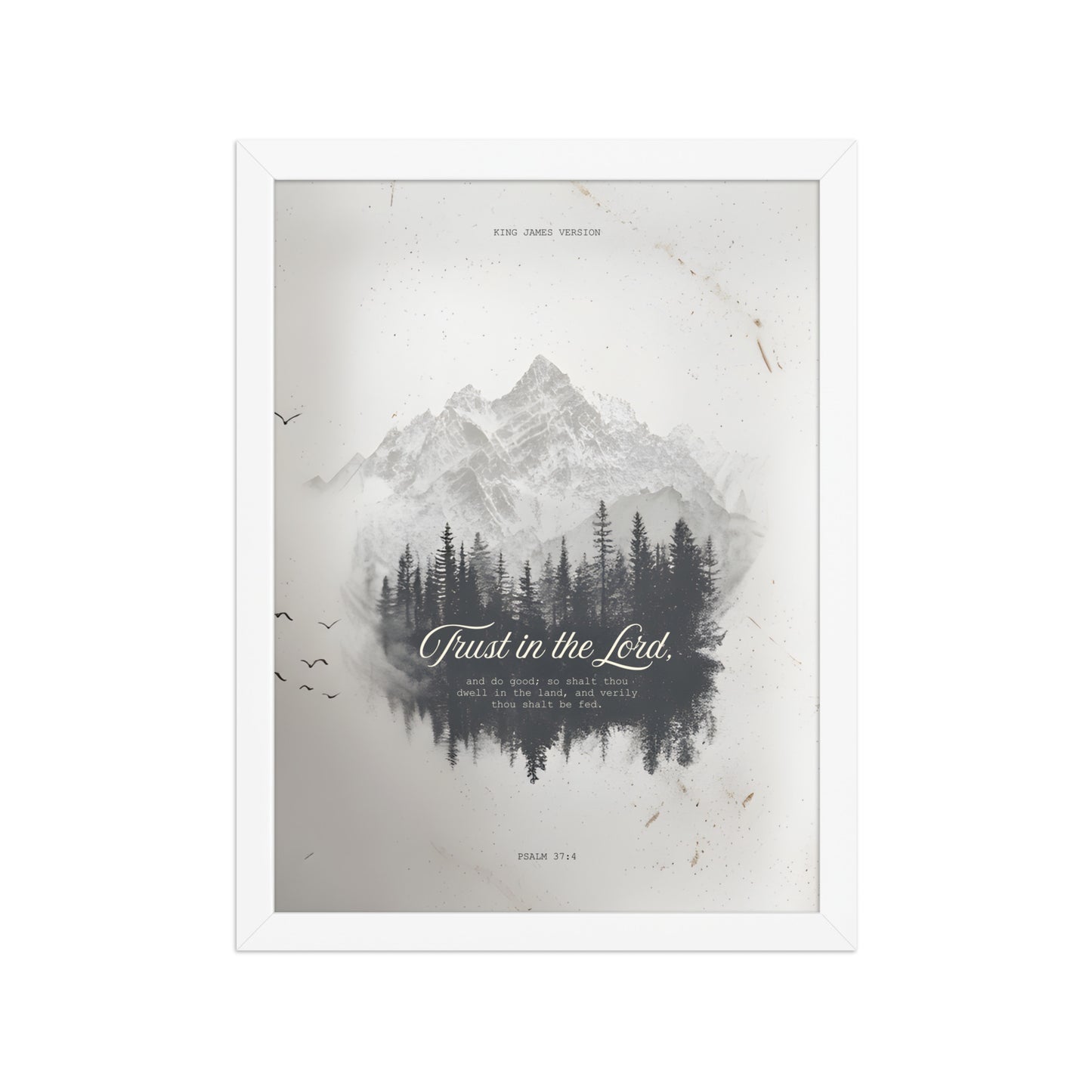 Psalm 37:4 "Trust in the Lord" Wall Art    Unframed Matte Paper / 11″×14″-Unframed Matte Paper / 12″×16″-Unframed Matte Paper / 12″×18″-Unframed Matte Paper / 16″×20″-Unframed Matte Paper / 18″×24″ 