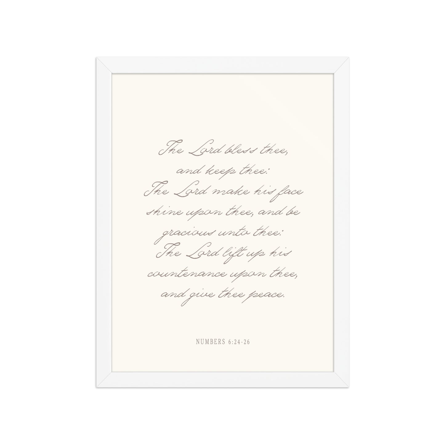 "The Lord Bless You" Numbers 6:24-26 Art | Available in 3 Colors