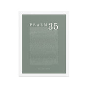 Psalm 35 Full Chapter Wall Art | Complete Scripture Print