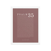 Psalm 35 Full Chapter Wall Art | Complete Scripture Print