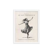 Psalm 16:11 Dancer Art On Beige Background  