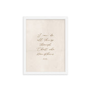 Philippians 4:13 On Beige Background  