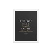 Psalm 27 Quote On dark Background 12x16