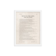 Psalm 37 Entire Chapter On Beige  
