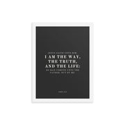 John 14:6 Black 12x16