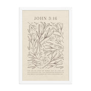 John 3:16 - Black Floral Art On Beige Background    Unframed Matte Paper / 5"x7"-Unframed Matte Paper / 8″×10″-Unframed Matte Paper / 11″×14″-Unframed Matte Paper / 12″×16″-Unframed Matte Paper / 12″×18″-Unframed Matte Paper / 16″×20″-Unframed Matte Paper / A2 (16.5″×23.3″)-Unframed Matte Paper / 18″×24″-Unframed Matte Paper / 24″×36″-Unframed Matte Paper / 20"x30" 