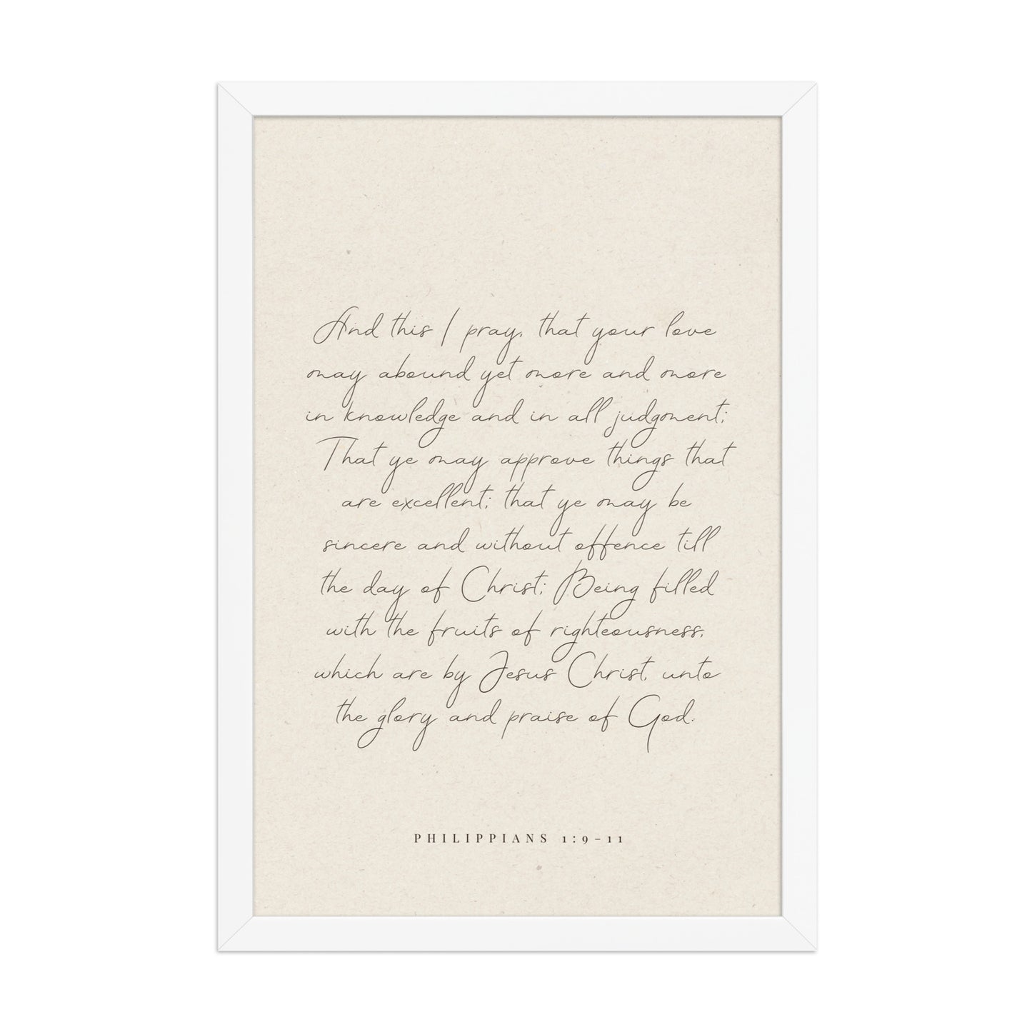 “Abound in Love” – Philippians 1:9–11 KJV Scripture Wall Art    Unframed Matte Paper / 8″×10″ / Eggshell-Unframed Matte Paper / 8″×10″ / Blue Green-Unframed Matte Paper / 8″×10″ / Red Clay-Unframed Matte Paper / 11″×14″ / Eggshell-Unframed Matte Paper / 11″×14″ / Blue Green-Unframed Matte Paper / 11″×14″ / Red Clay-Unframed Matte Paper / 12″×16″ / Eggshell-Unframed Matte Paper / 12″×16″ / Blue Green-Unframed Matte Paper / 12″×16″ / Red Clay-Unframed Matte Paper / 12″×18″ / Eggshell 