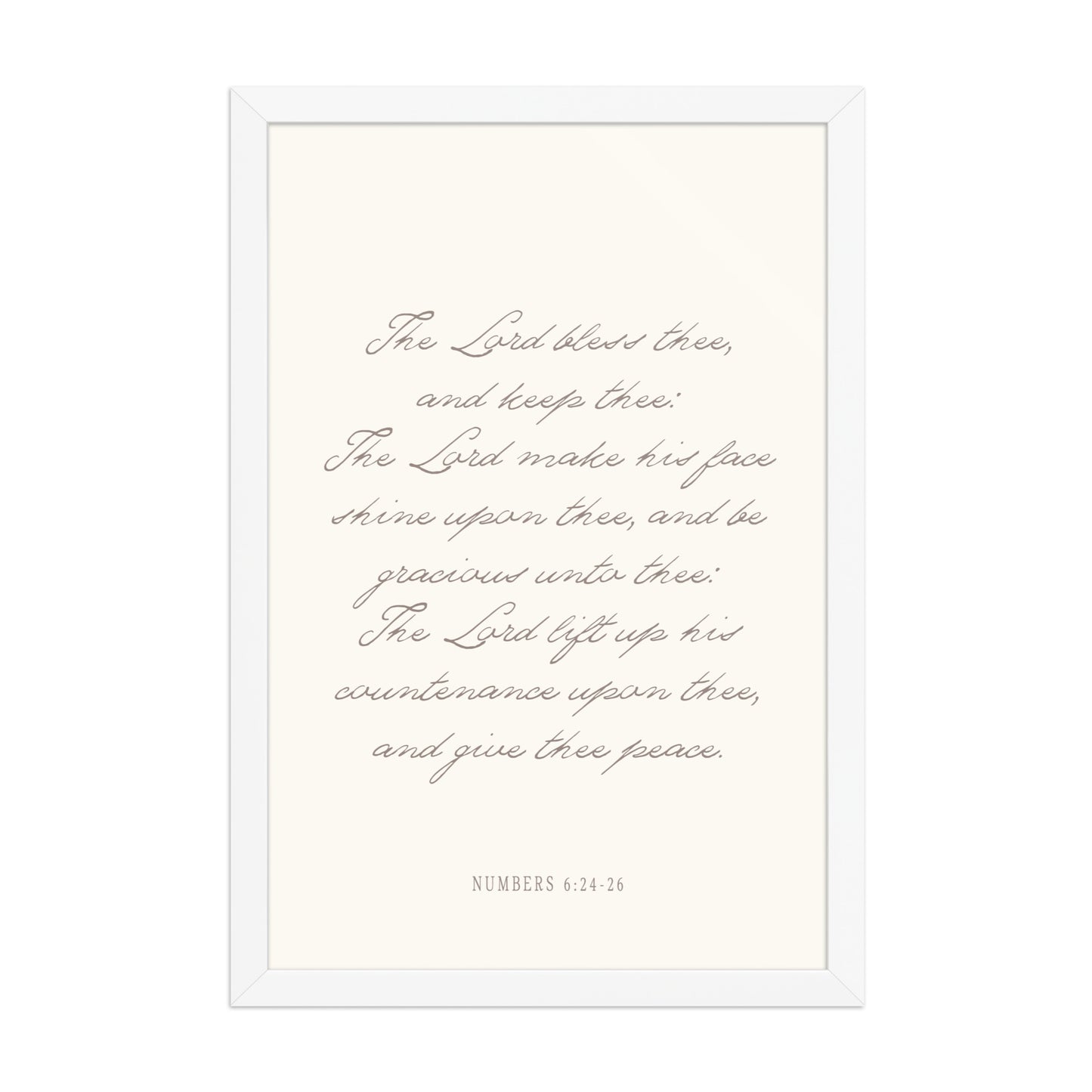 "The Lord Bless You" Numbers 6:24-26 Art | Available in 3 Colors