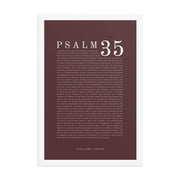 Psalm 35 Full Chapter Wall Art | Complete Scripture Print