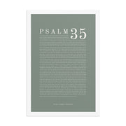 Psalm 35 Full Chapter Wall Art | Complete Scripture Print