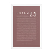 Psalm 35 Full Chapter Wall Art | Complete Scripture Print