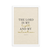 Psalm 27 Quote On light Background 12x18