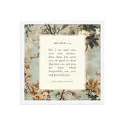 Matthew 5:44 Botanical Background 16x16