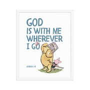 Joshua 1:9 – Winnie the Pooh Bear Inspired Scripture Print