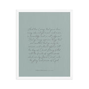 “Abound in Love” – Philippians 1:9–11 KJV Scripture Wall Art