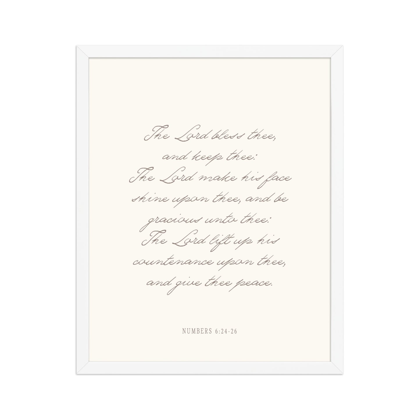 "The Lord Bless You" Numbers 6:24-26 Art | Available in 3 Colors