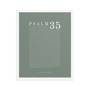 Psalm 35 Full Chapter Wall Art | Complete Scripture Print