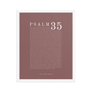 Psalm 35 Full Chapter Wall Art | Complete Scripture Print