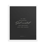 Genesis 1:1 Black Or White  