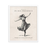 Psalm 16:11 Dancer Art On Beige Background  