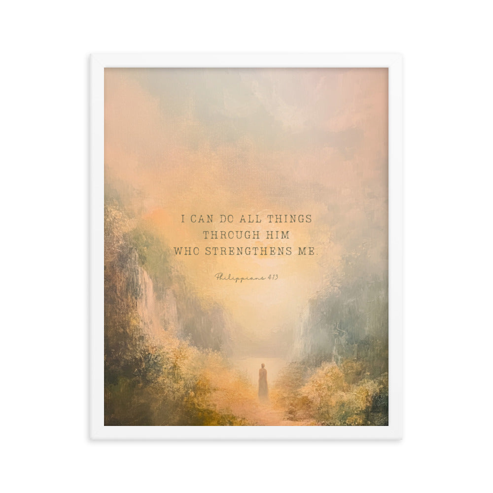Philippians 4:13 - Oil Painting Print  