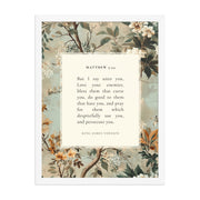 Matthew 5:44 Botanical Background 18x24
